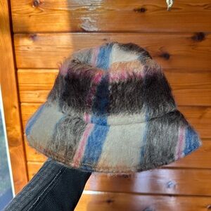 Nordstrom Fuzzy Multicolor Bucket Hat